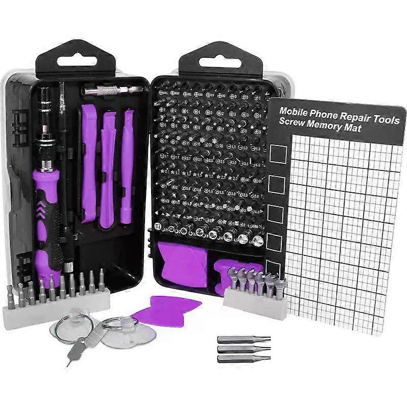 138-in-1 Precision Screwdriver Tools Set - Purple