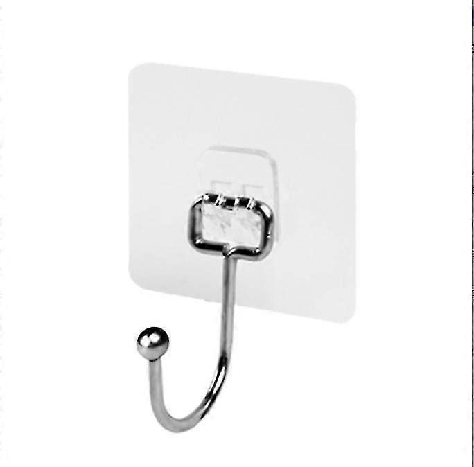 Large Adhesive Hooks 22ib(max), Waterproof And Rustproof Wall Hooks For Hanging Heavy Duty, Stainless Steel Towel And Coats Hooks To Use Inside Kitche