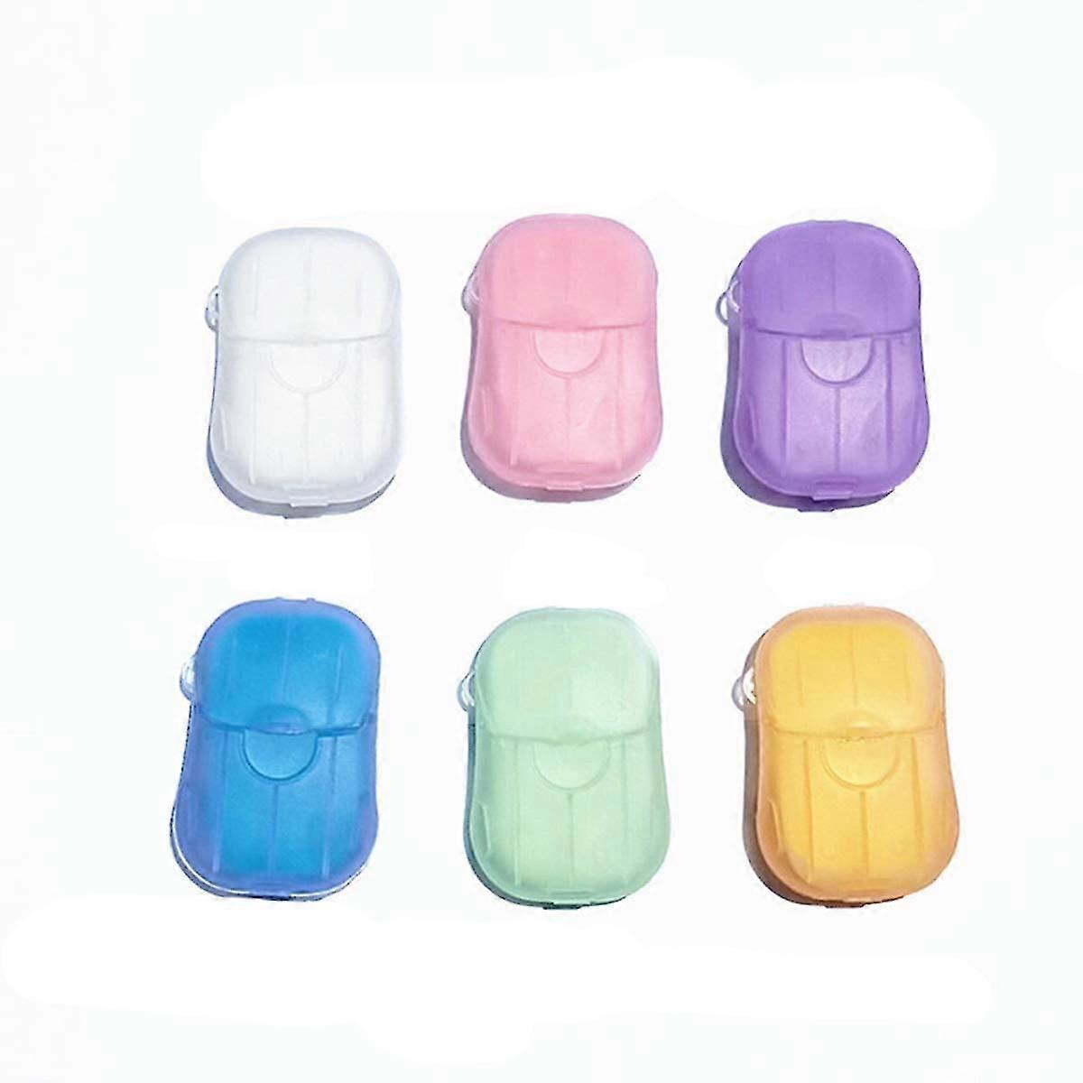 6 Boxes (120 Sheets) Soap Paper Sheets Portable Disposal Travel Scented Bath Slice Sheet Foaming Paper Soap Confetti Slide Flakes For Travel And Outdo