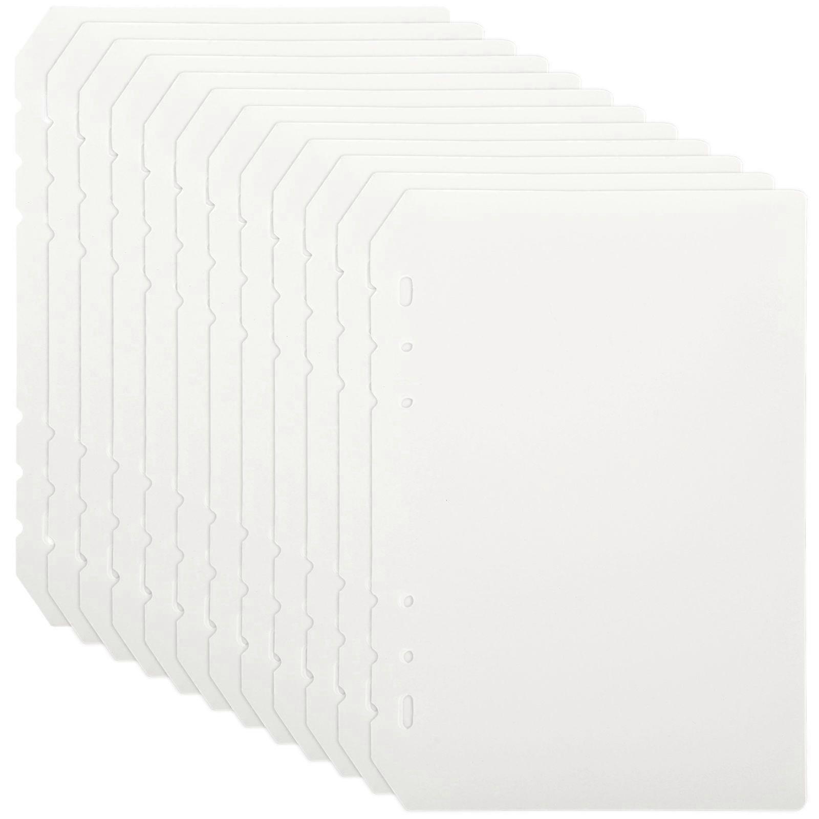 12Pcs Binder Skillevegger 6-hulls Loose-leaf Dividers Notebook Page A5 Binder Skillevegger