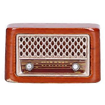 1:12 Puppenhaus Radio Miniatur Retro Nette Radio Modell Dekoration Zubehör Kinder vortäuschen Spielzeug