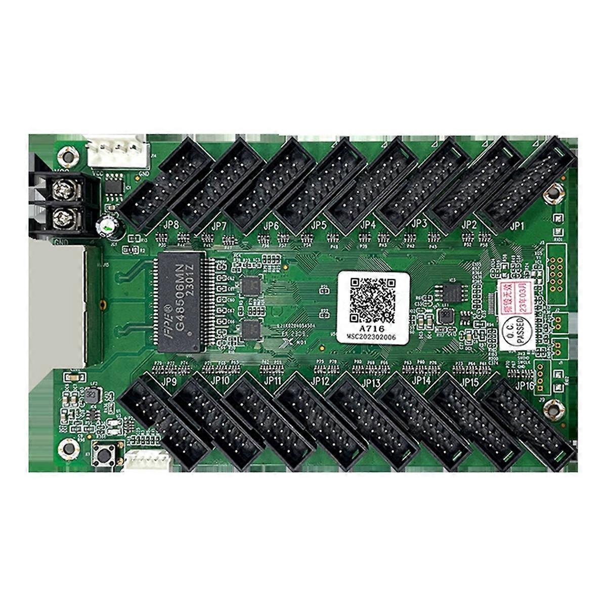 A716 Receiving Card 75E Full-Color LED Display Receiving Card Video Wall Controller Onboard HUB75Ex16 for Led Display