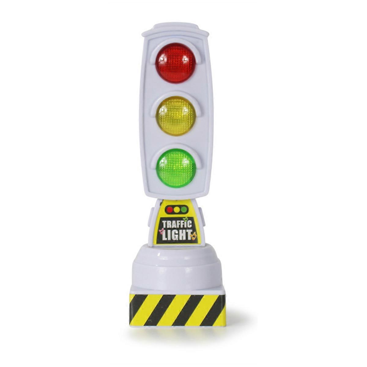 Children's Simulated Stoplight Traffic Signal Model Road Sign Educational Toy Transportation Knowledge Learning Tool White