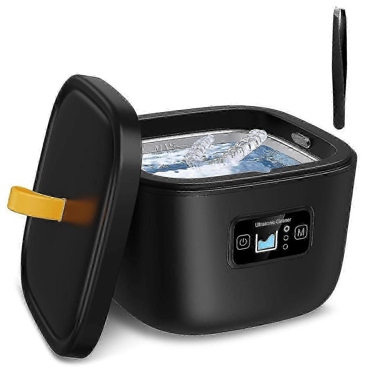 Ultrasonic Cleaner for Retainer, Denture, Mouth Guard, Toothbrush Head, 43KHz 255ML Ultrasonic Reta