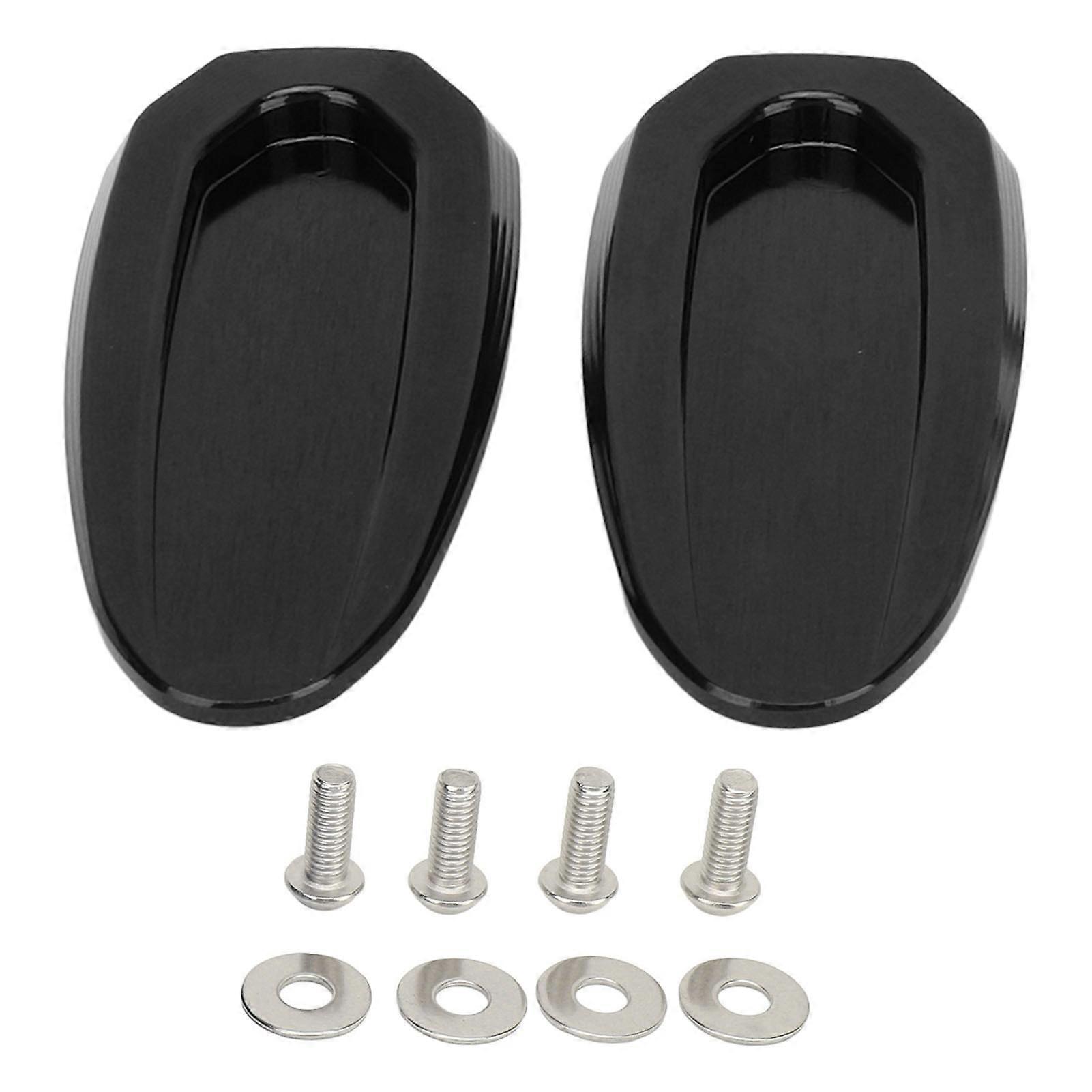 2Pcs Aluminum Alloy Rearview Mirror Covers Water Resistant Windshield for S1000RR 2019-2023 Black
