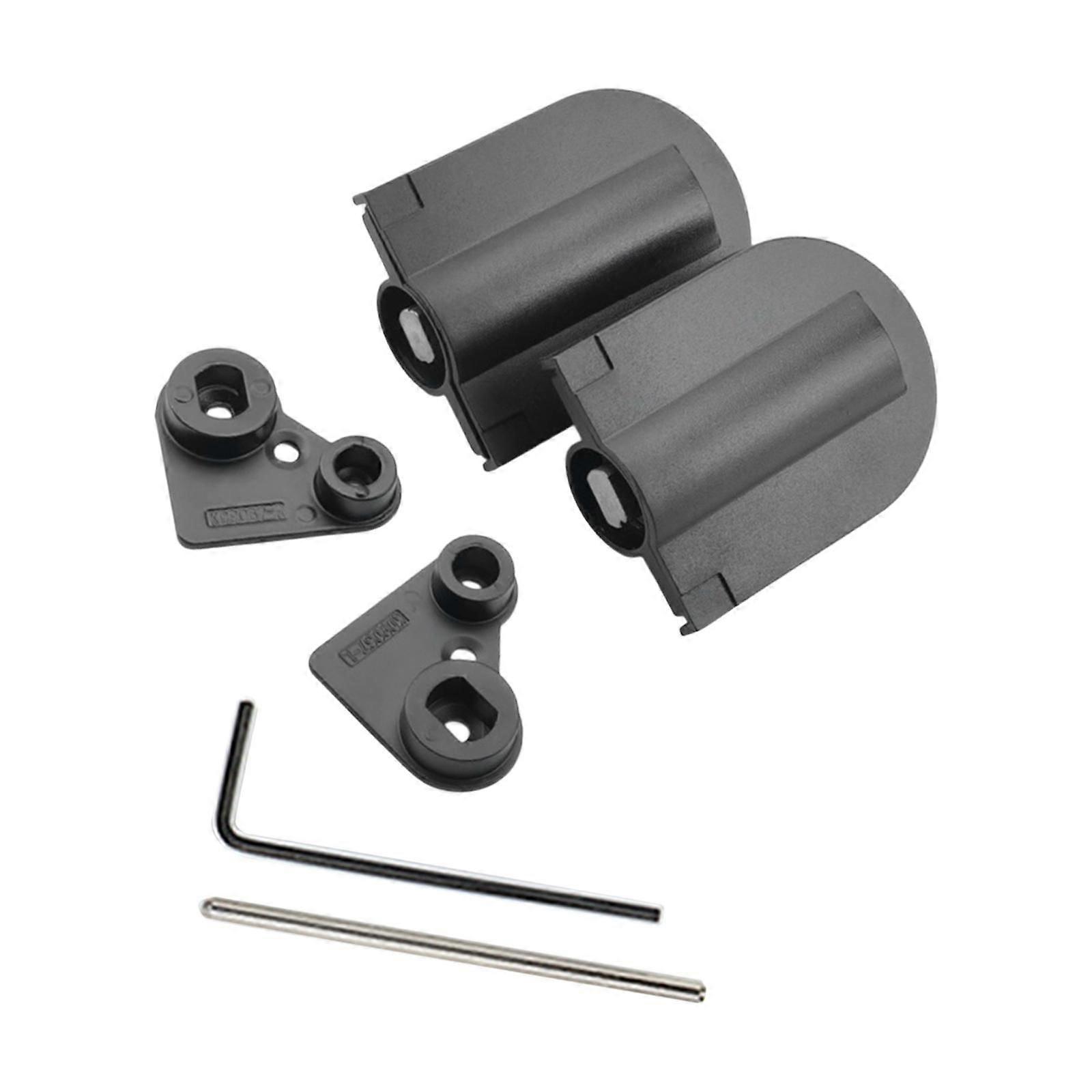 2x Dressing Table Hinges Easy to Use Wooden Box Trunk Soft Close Hinges Home Black