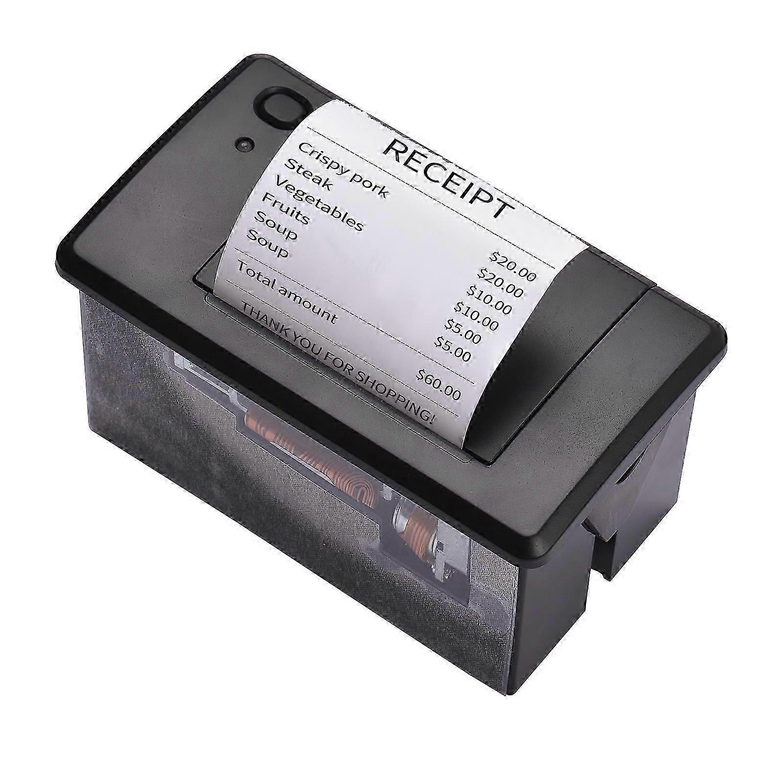 Aiebcy Embedded Thermal Receipt Printer 58mm Mini Printing Module Low Noise With Usb/rs232/ttl Serial Port Support Esc/pos Commands For Weighing Appar