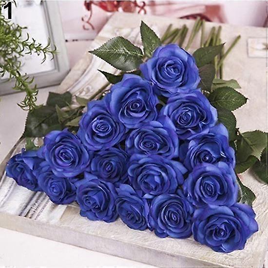 Outdeer Flowers Wedding 10 Pcs Artificial Latex Rose Party Office Table Bouquet