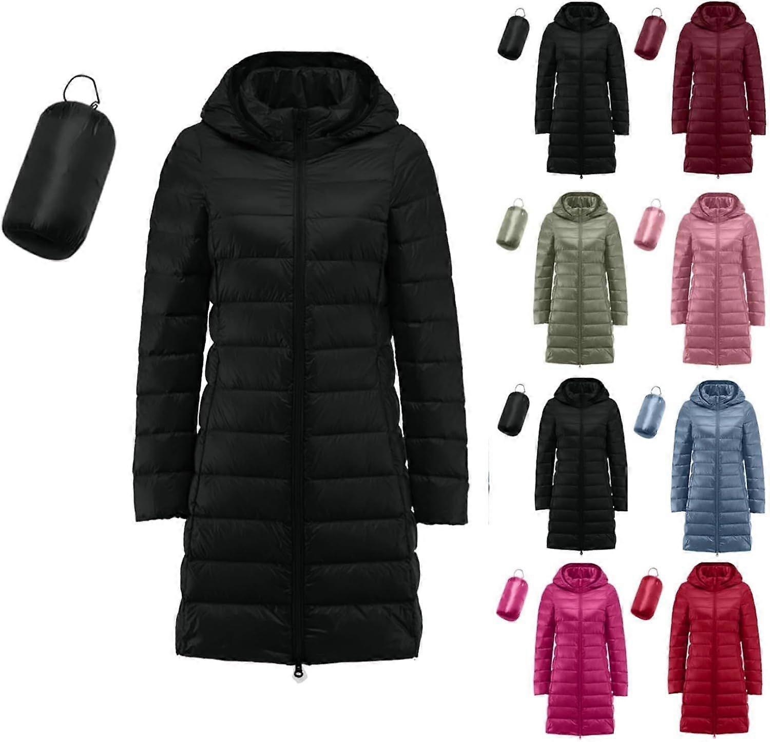 Women's Packable Lightweight Full Zip Jacket with Hood Quilted Winter Lightweight Coats Windproof Ladies Jackets