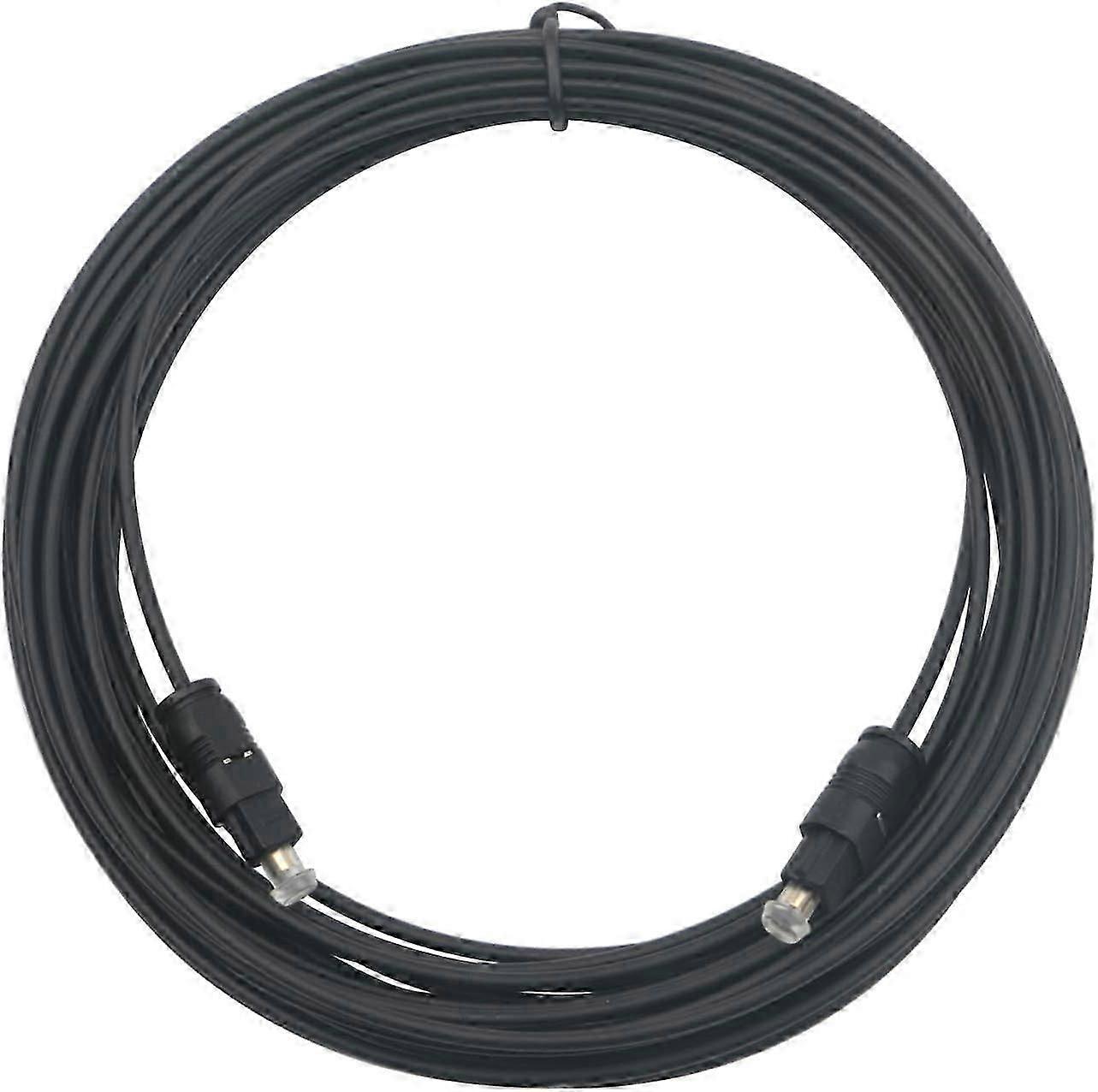 Câble audio numérique à fibre optique SPDIF TosLink noir 10 m