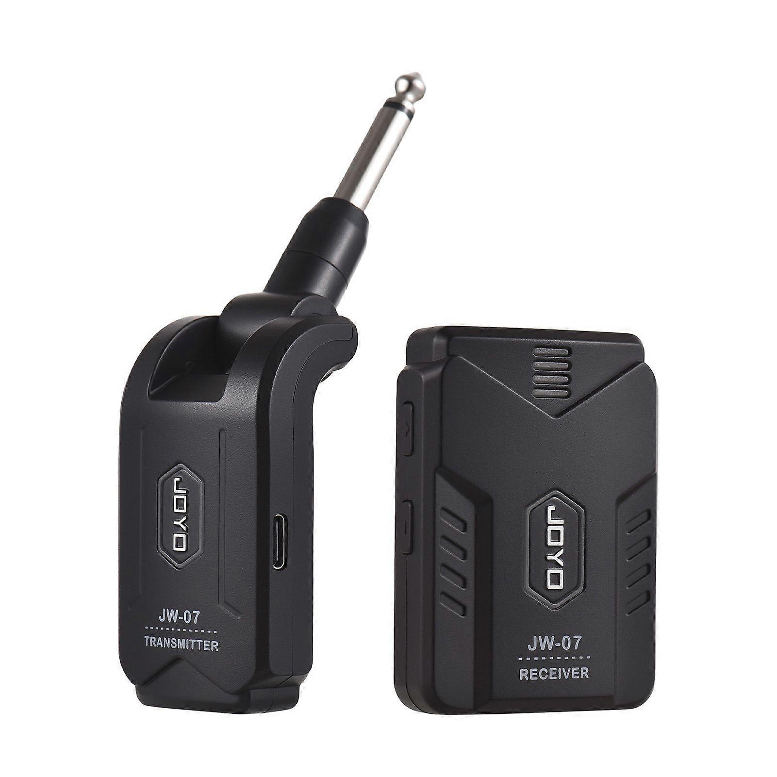 JOYO 2.4G Wireless In-Ear Monitor System Stereo 270 Rotate Transmitter Receiver Set Rechargeable Automatic Pairing 48K/16bit Plug and Play Low Latency