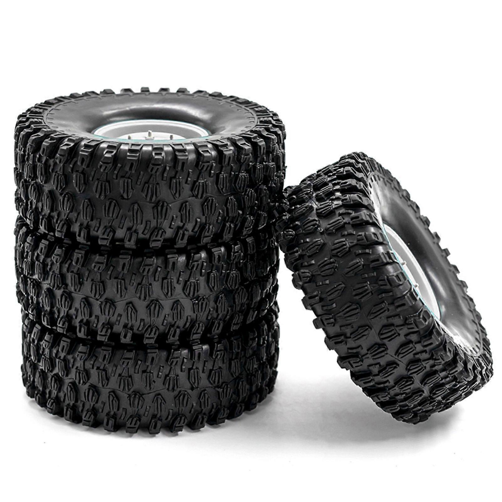 RC Crawler Rubber Tires RC Car Tires with Wheel Rims Replacement for 1/10 Traxxas TRX-4 Axial SCX10 90046 90047 CC10 RC Car