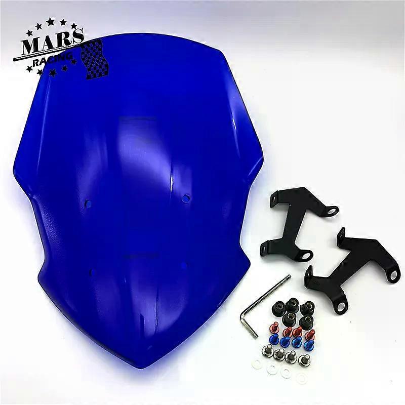 Motorcycle WindScreen Windshield Visor Viser Fit compatible for FZ07 MT07  MT-07  2018 2019 2020 Double Bubble MT07 mt-07 MAXP
