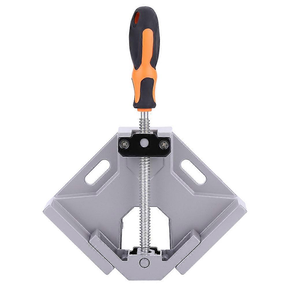 Single handle right angle clamp swivel jaw