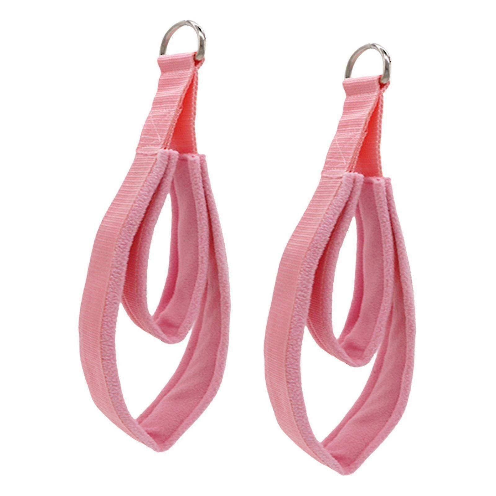 WXH2pcs Pilates Straps D Rings Straps Nonslip Handle Equipment Pilates Double Loop Straps For Reformer For Exercise Beginner Improve Flexibility