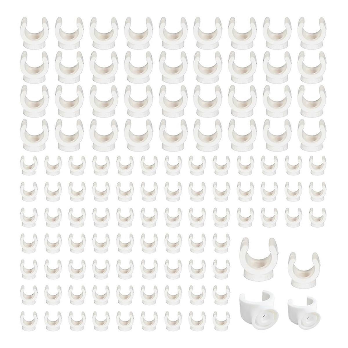 150 Pcs PEX Pipe Clamp Clip 1/2 Inch 3/4 Inch U Hook PEX Clamps PVC Water Pipe Support Holder Socket PEX Clips Hangers