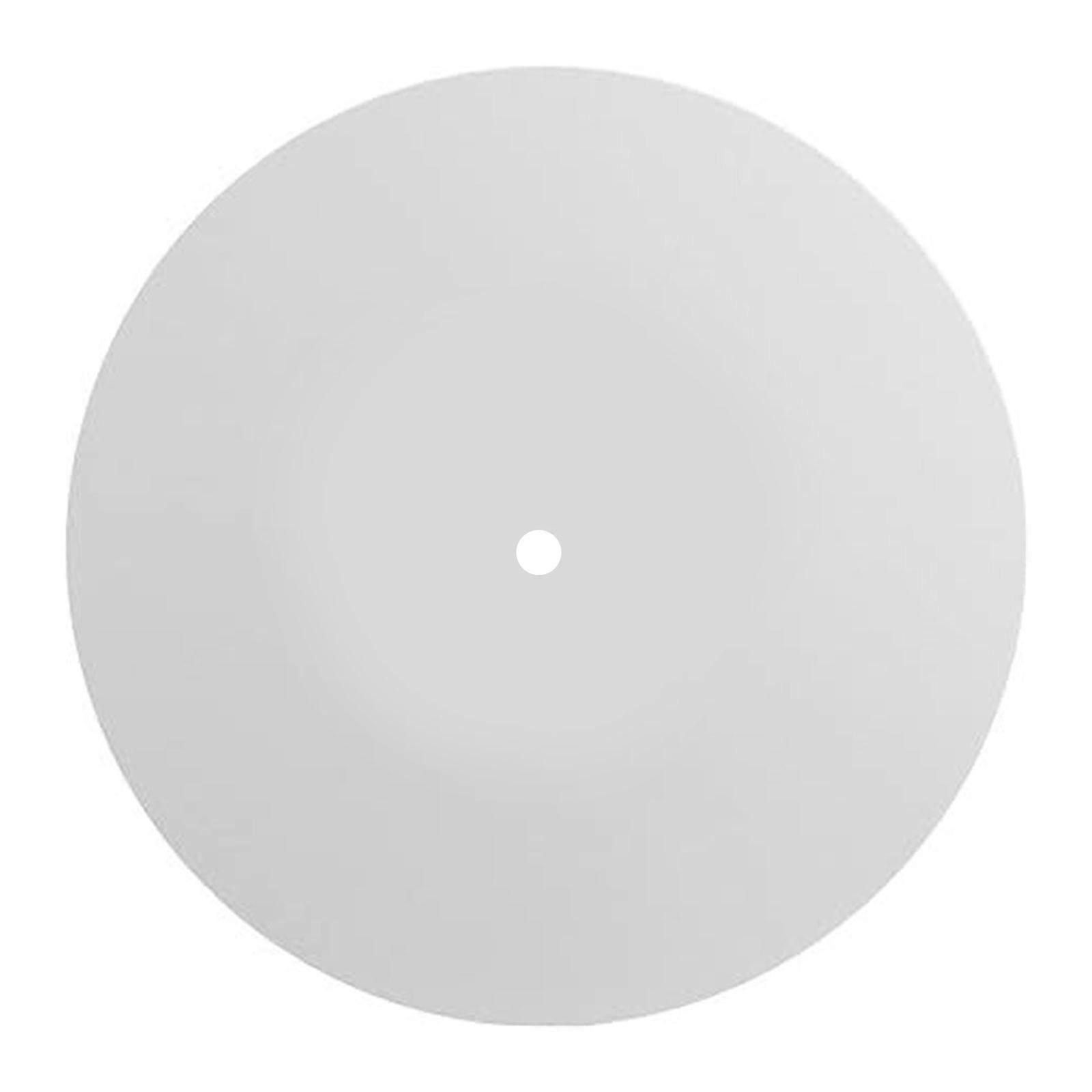 Clear Acrylic Mat for Turntables for 12" Record Player Reduce Static and Maintain Smooth Operation White