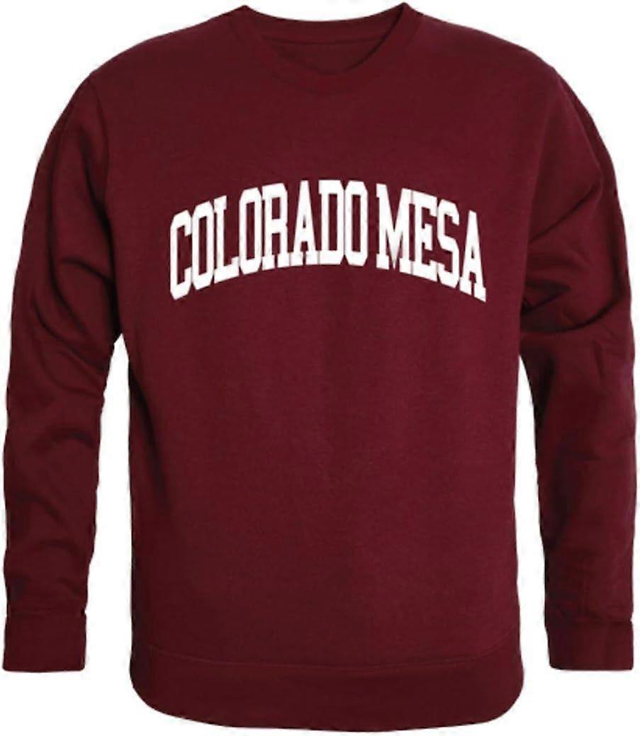 CMU Colorado Mesa University Maverick Arch Crewneck Pullover Mikina Maroon