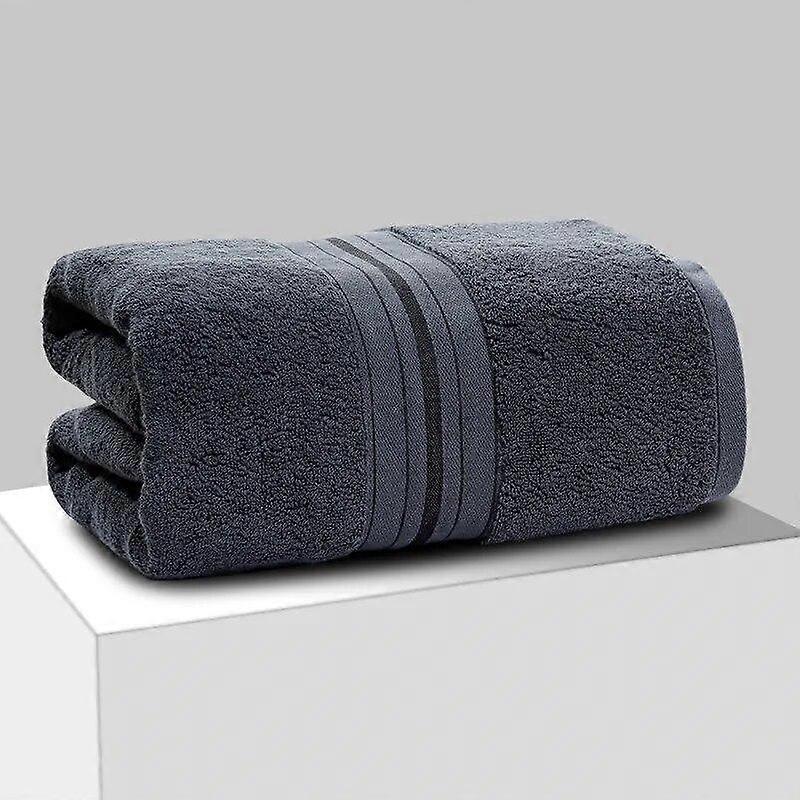 1 Thick 100% Pure Cotton Bath Towel To Increase Water Absorption. Adult Bath Towel In Solid Color, Soft and Friendly