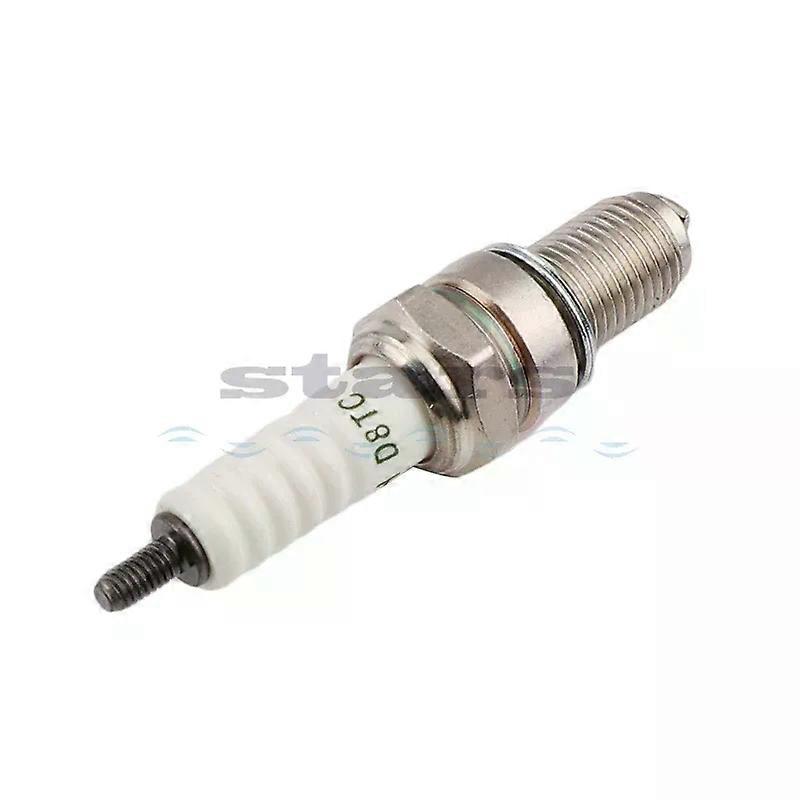 Motorcycle spark Plug D8TC compatible for DR8EA D8EA DR8EIX DR8EGP DPR8EA-9 DPR8EIX-9 IX24 X24ESR-U HG22 X24ESZU9 R6G A6GC compatible for HON-DA yamah