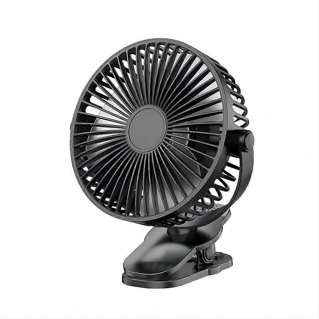 Compact Clip-On Battery Operated Personal Fan 6 Inches for Baby Stroller, Portable Outdoor Use, Lightweight Design