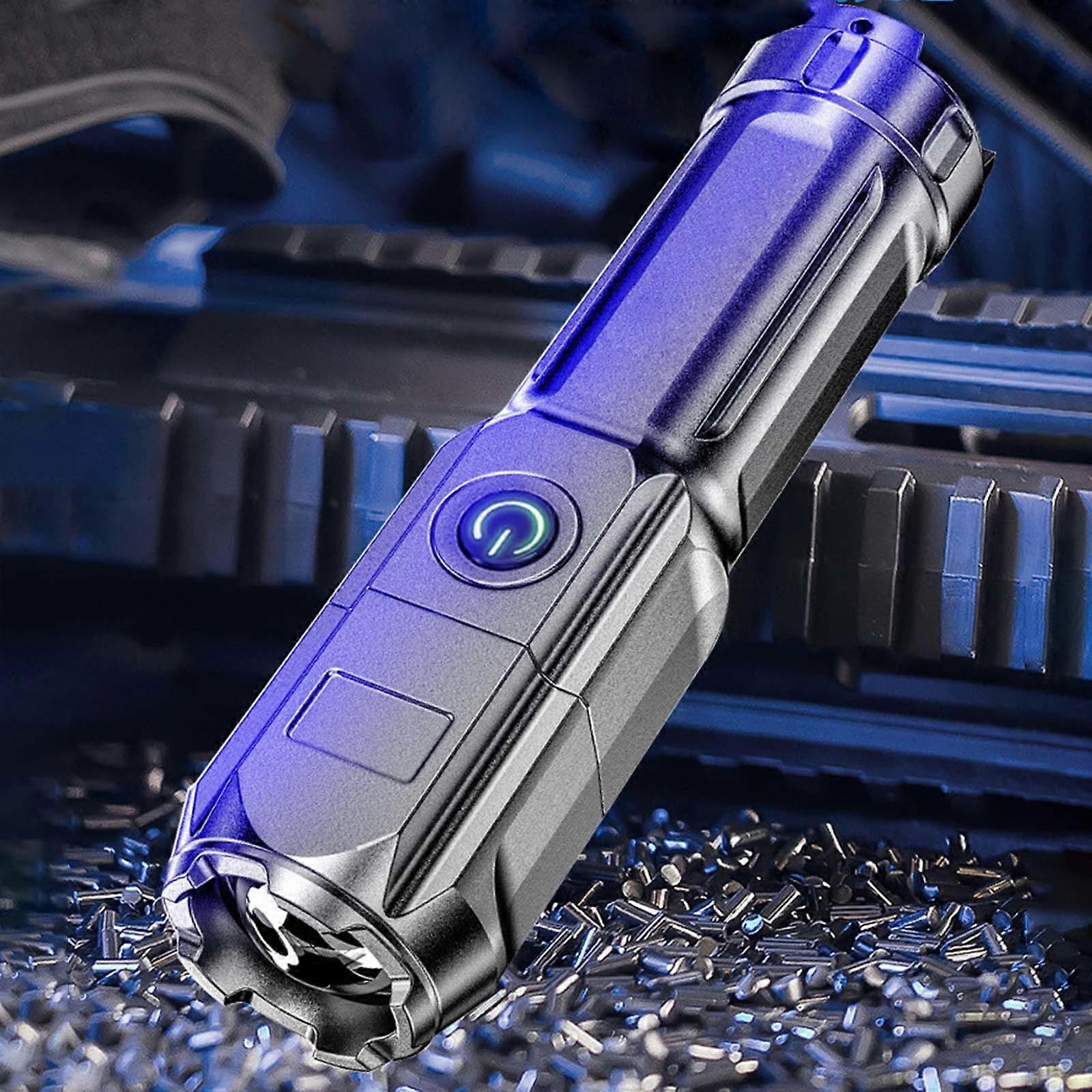 LED Strong Light Longrange Flashlight Charging Telescopic Power Display Outdoor Lighting Work Lamp ZZ
