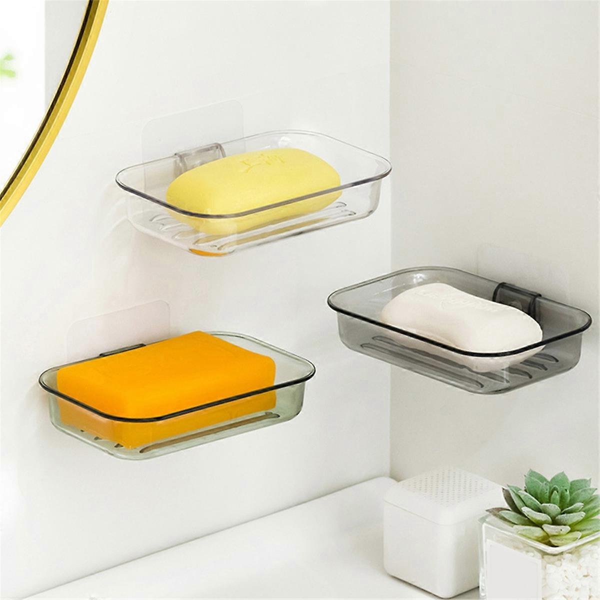 Easy Installation Soap Holder Kitchen Wall Mount Dish No Drill,A