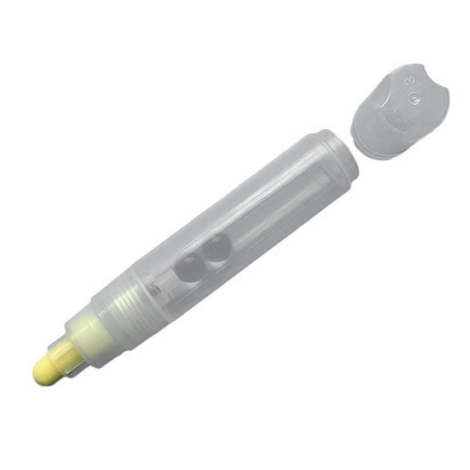 Empty Pens 10mm Flat or Round Head Refillable Acrylics Empty Marker Empty Paint Pen For Artist Student Drawing Writing