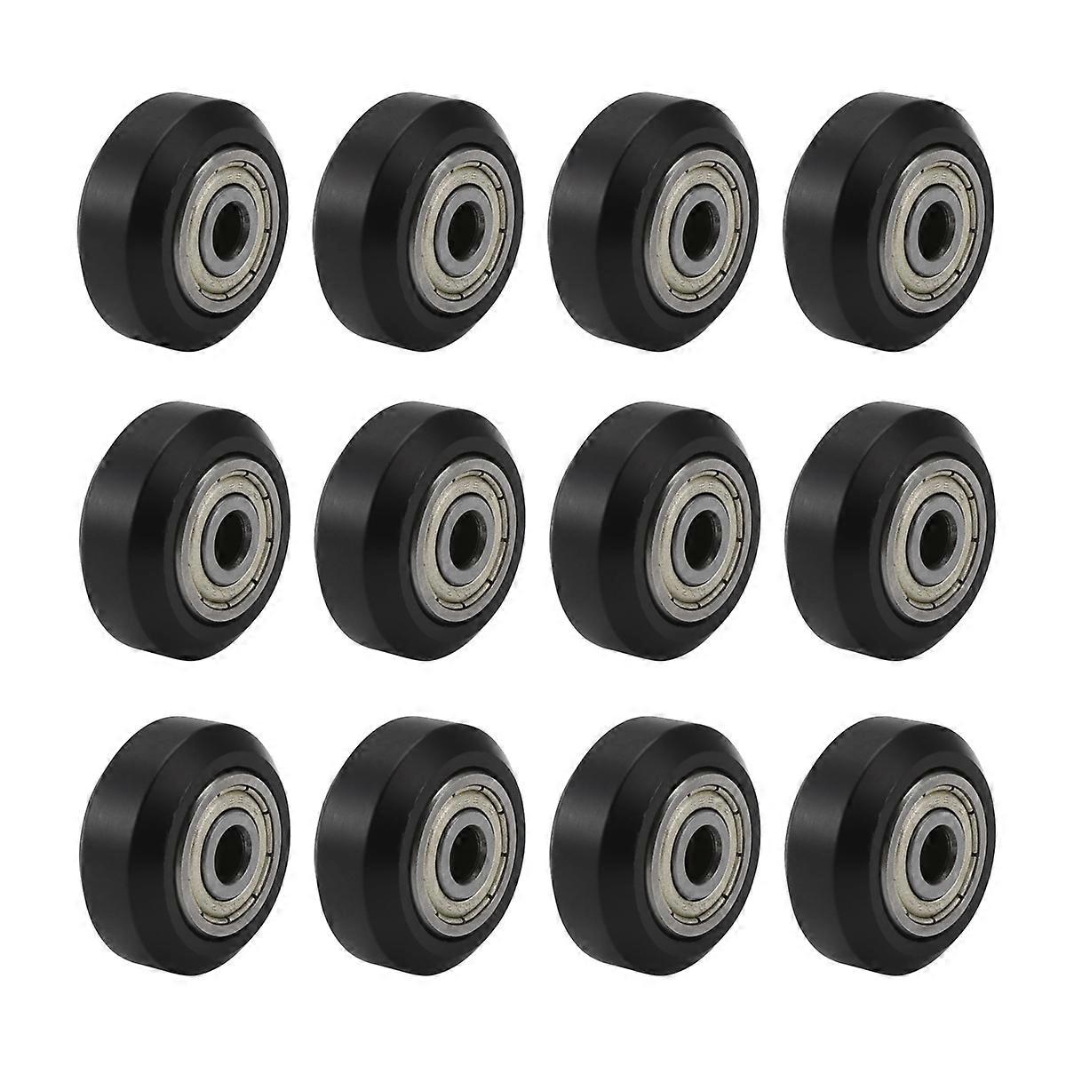 12 Pcs 625Zz Plastic Pulley Wheels with Bearings Gear for 3D Printer