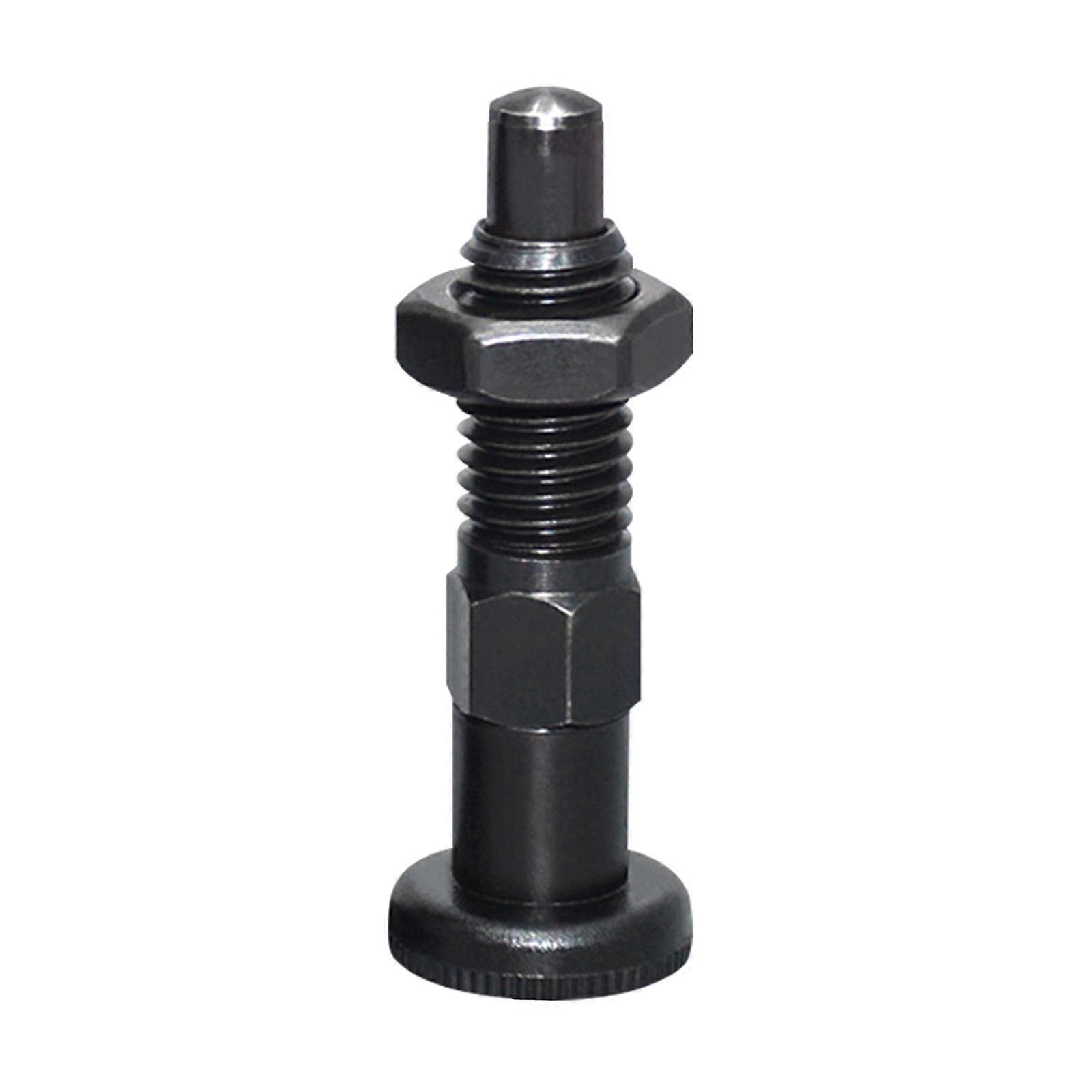 Carbon Steel Fine Thread Knob Plunger Rest Position Indexing Plunger Pin Spring Return Knob Plunger Fine Thread Screw  8mm