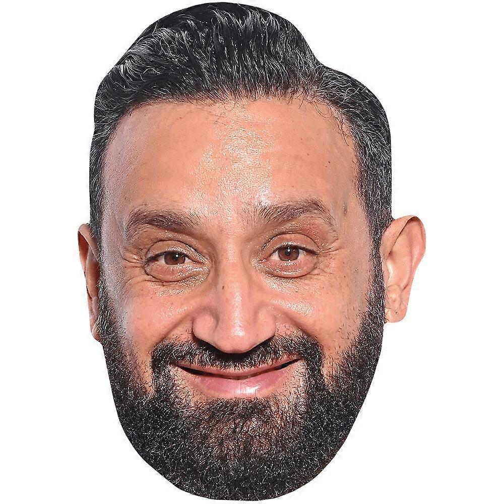 Cyril Hanouna (Beard) Celebrity Mask, Flat Card Face