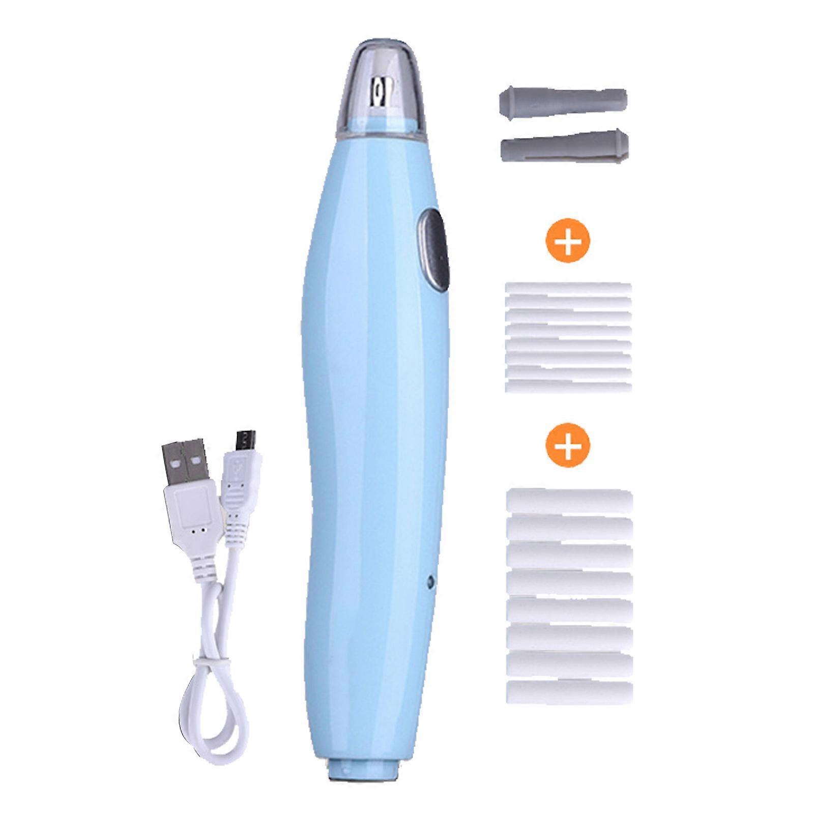 Electric Eraser Pen Kit Sketch Erasers with 16 Refills USB Rechargeable Portable Artist Drawing Sketching Drafting Tools  Blue