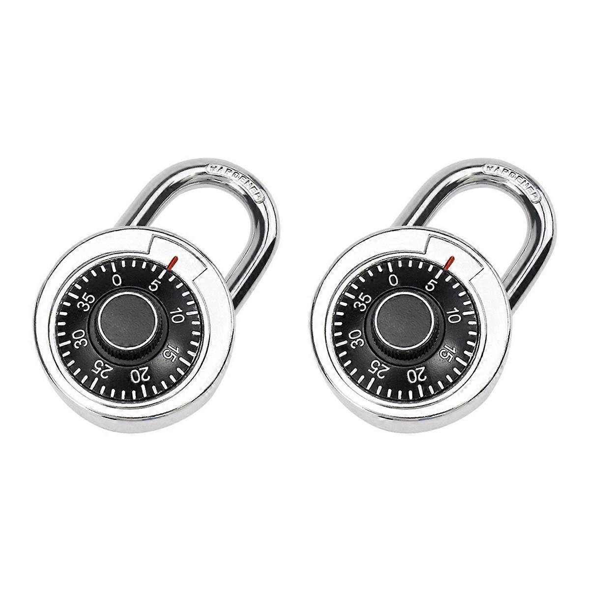 Password Lock Safe Gym Cabinet Luggage Locker Door Small Padlock 2PC