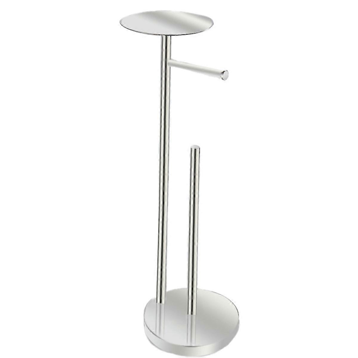 Freestanding Toilet Roll Holders Stainless Steel Mirror Silver