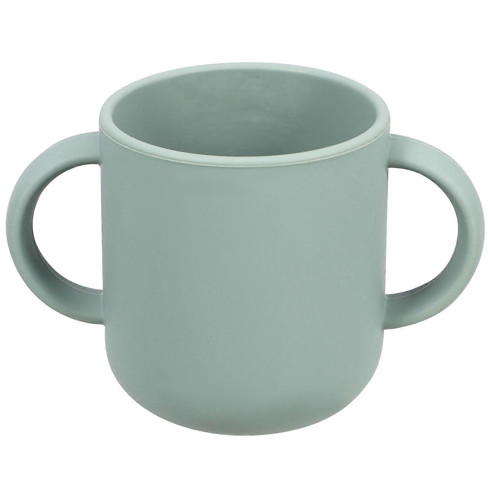 Baby Training Cup Toddler Drinking Training Cup Double Handle Silicone Cup Learner Cup