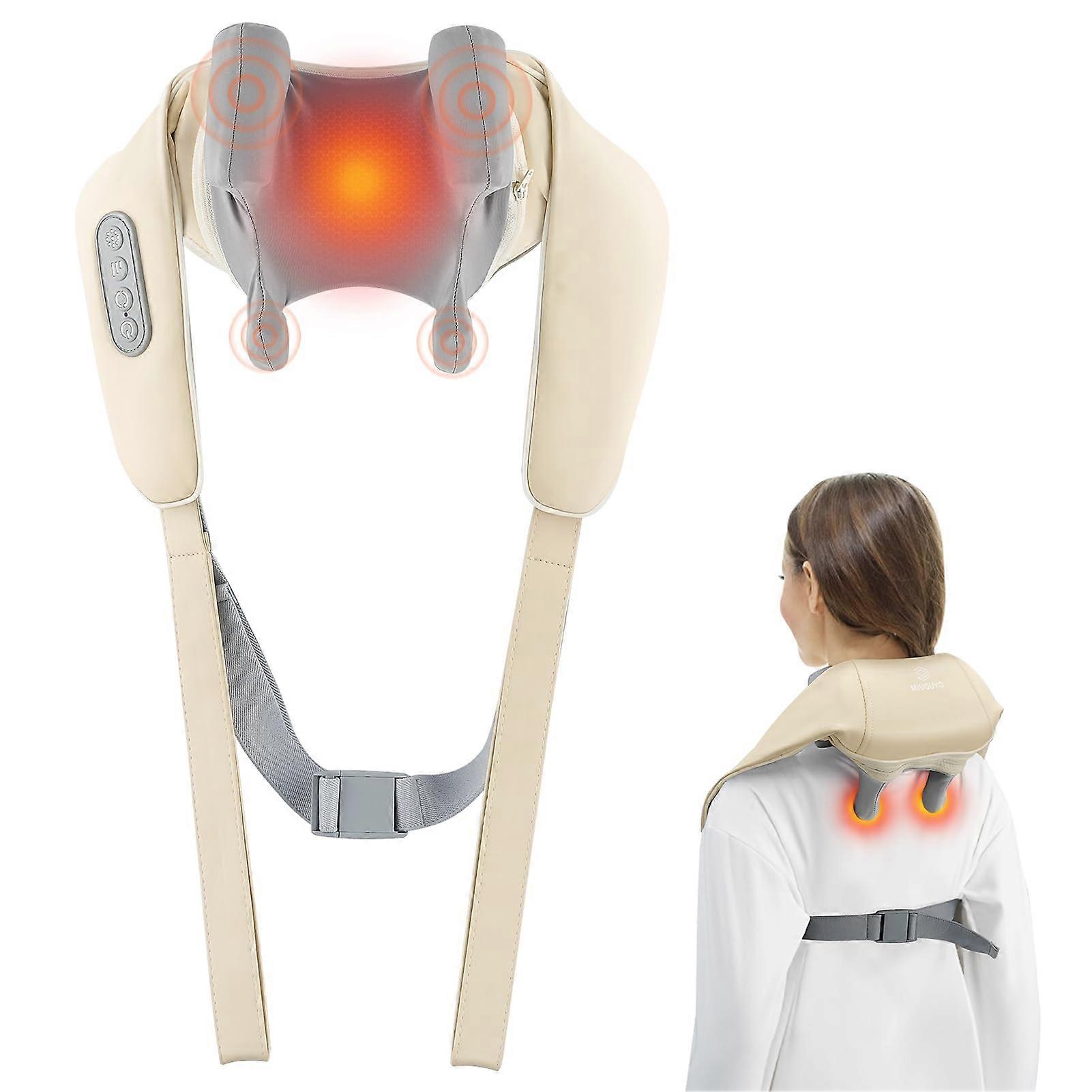 Wireless Shiatsu Neck Massager, Relieve Neck Pain