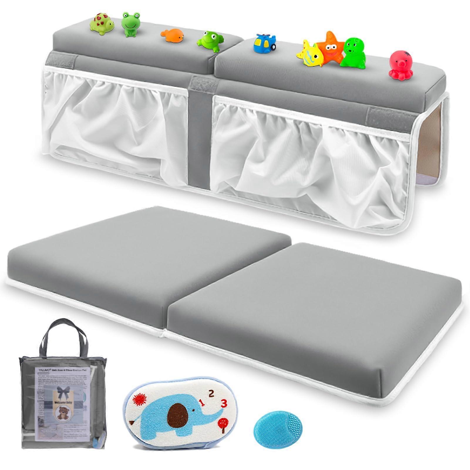 Thickened non-slip quick-drying bath kneeling pad and elbow pad set, making your bath more comfortable