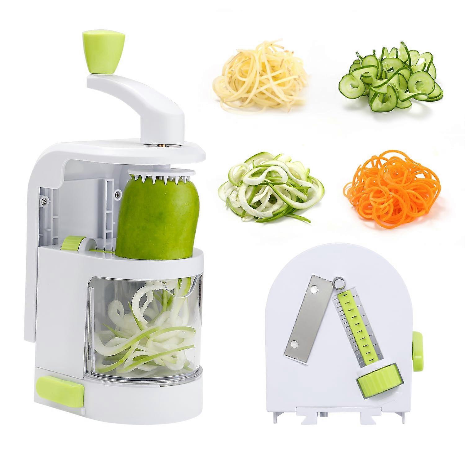 Spiralizer Vegetable Slicer with 4 in 1 Rotating Blades for Zucchini Spiral Noodle Maker Vegetable Cutter