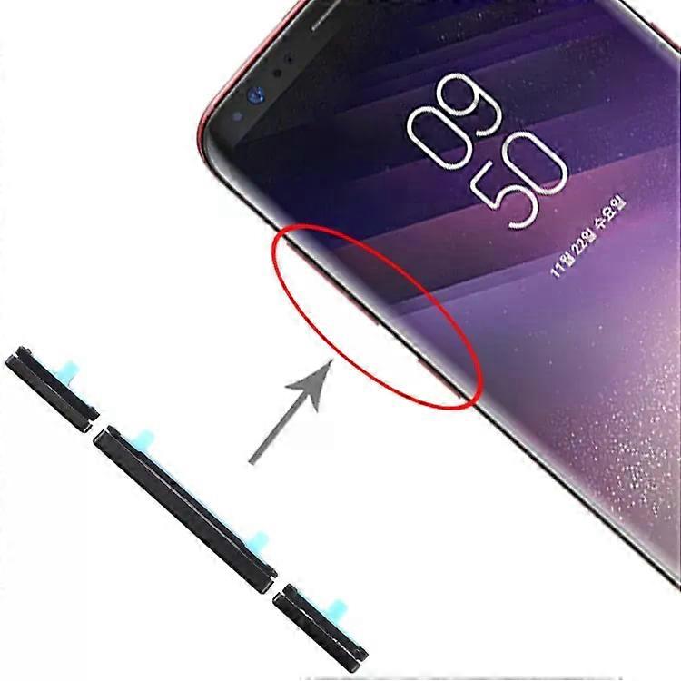 Galaxy S8 / S8+ Side Key Set-10 Black Replacement Buttons Black
