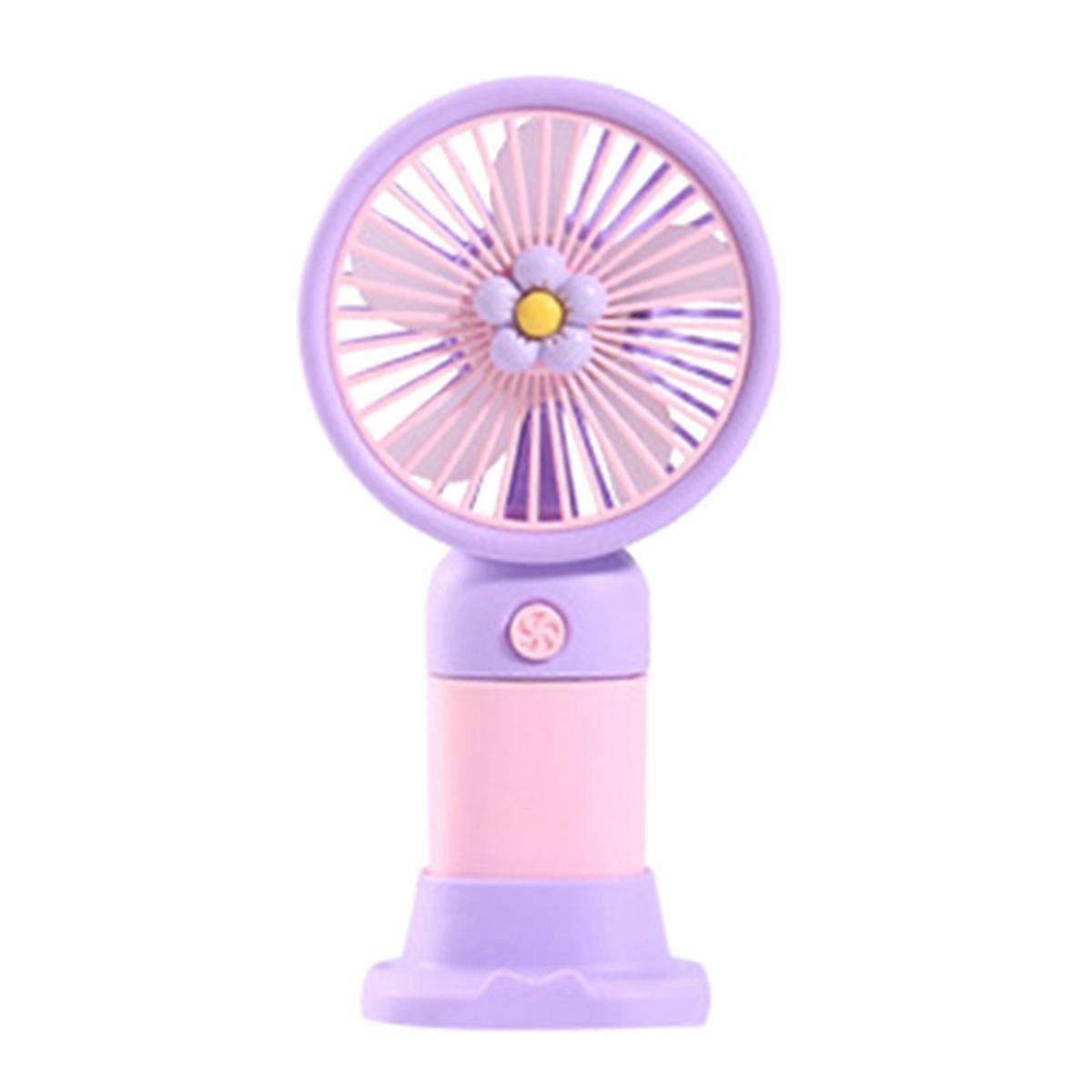 2-in-1 Cute Fan Phone Stand, Portable with Strong Airflow & Stable Support for Summer Cooling & Mov