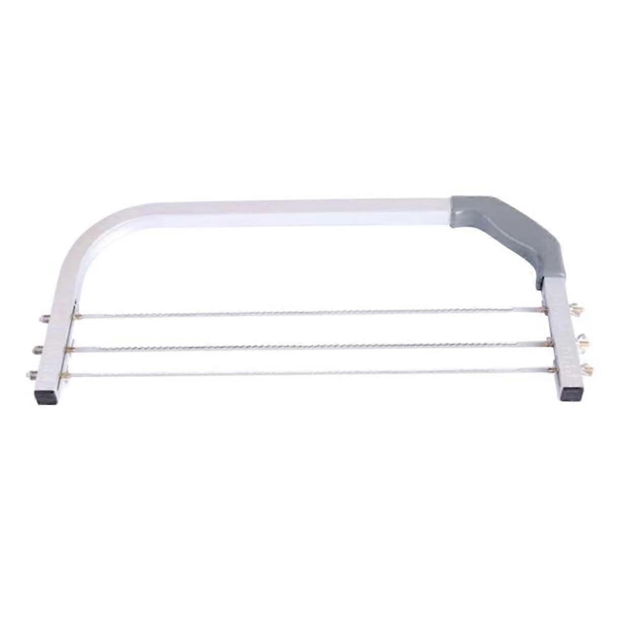 DIY Baking Tool 14 Inch Aluminum Alloy Cake Slicer with 3 Blades Leveler and Interlayer Cake Cutter for Precision Baking