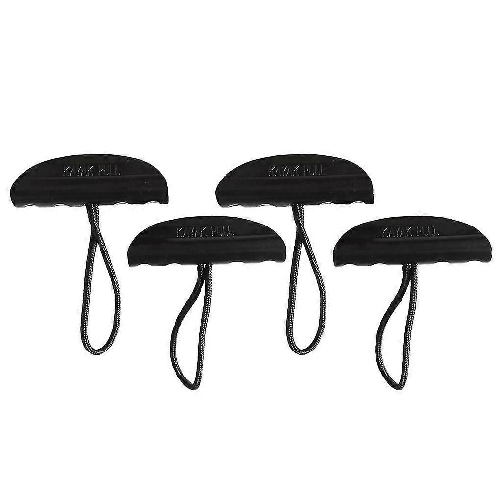 4 Pieces Nylon Universal Kayak Canoe Carry Handle Pull Handle Grip with Cord