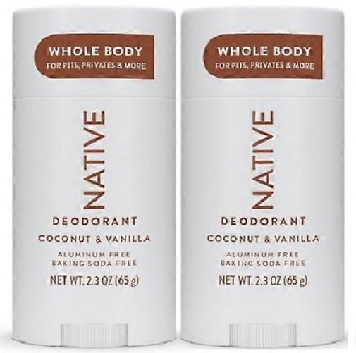 Native Whole Body Deodorant Stick Coconut & Vanilla 2 Pack