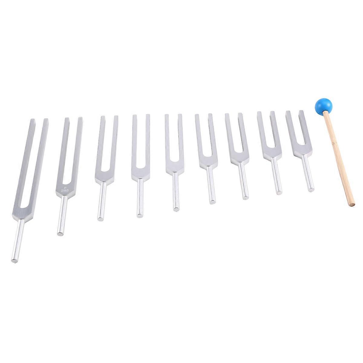 Tuning Forks Chakra Set,for Healing Chakra,Sound Therap Silver