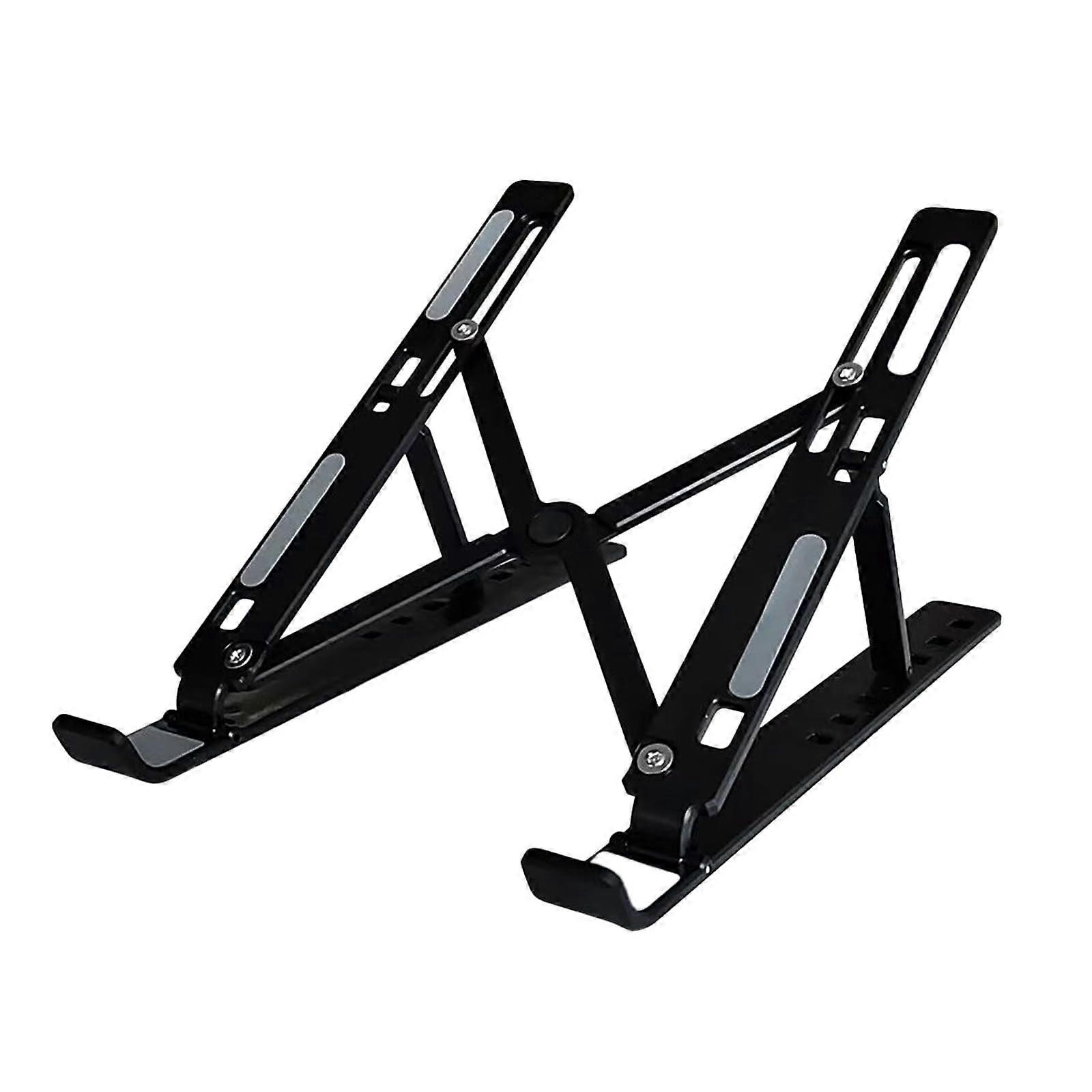 Laptop Stand, Aluminum Ergonomic Laptop Riser with Adjustable Height (6 Levels), Compatible with All Models
