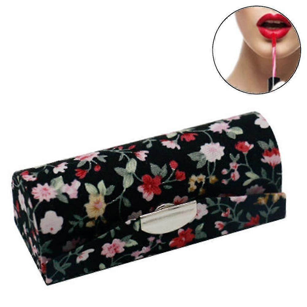 リップスティックケースホルダー - プロ仕様のリップスティック用オーガナイザーバッグ 丈夫なソフトレザー製化粧品収納セット ミラー付き