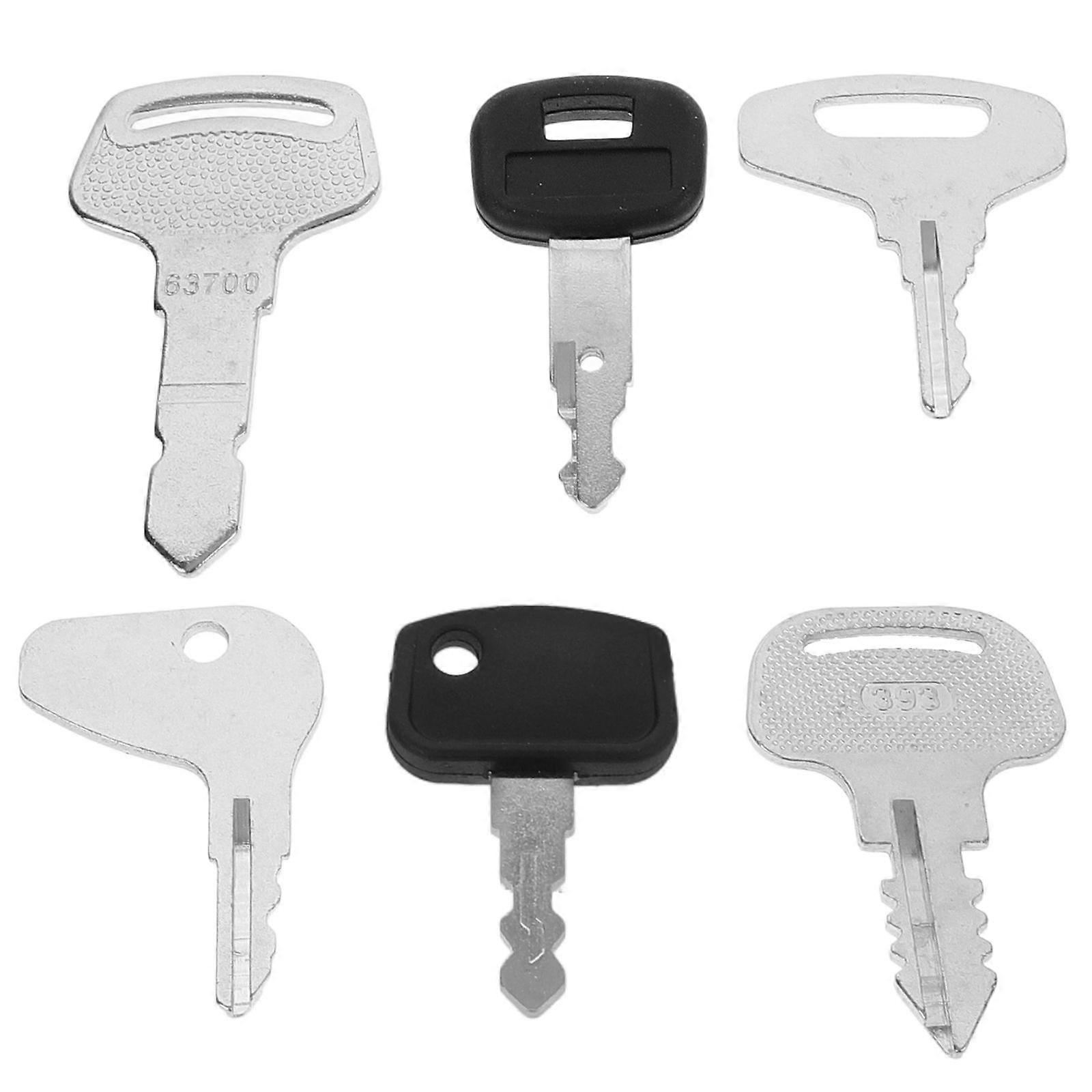 6pcs Tractor Ignition Key Ignition Key For Forklift Universal Ignition Key Starter Ignition Mobility Forklift Parts