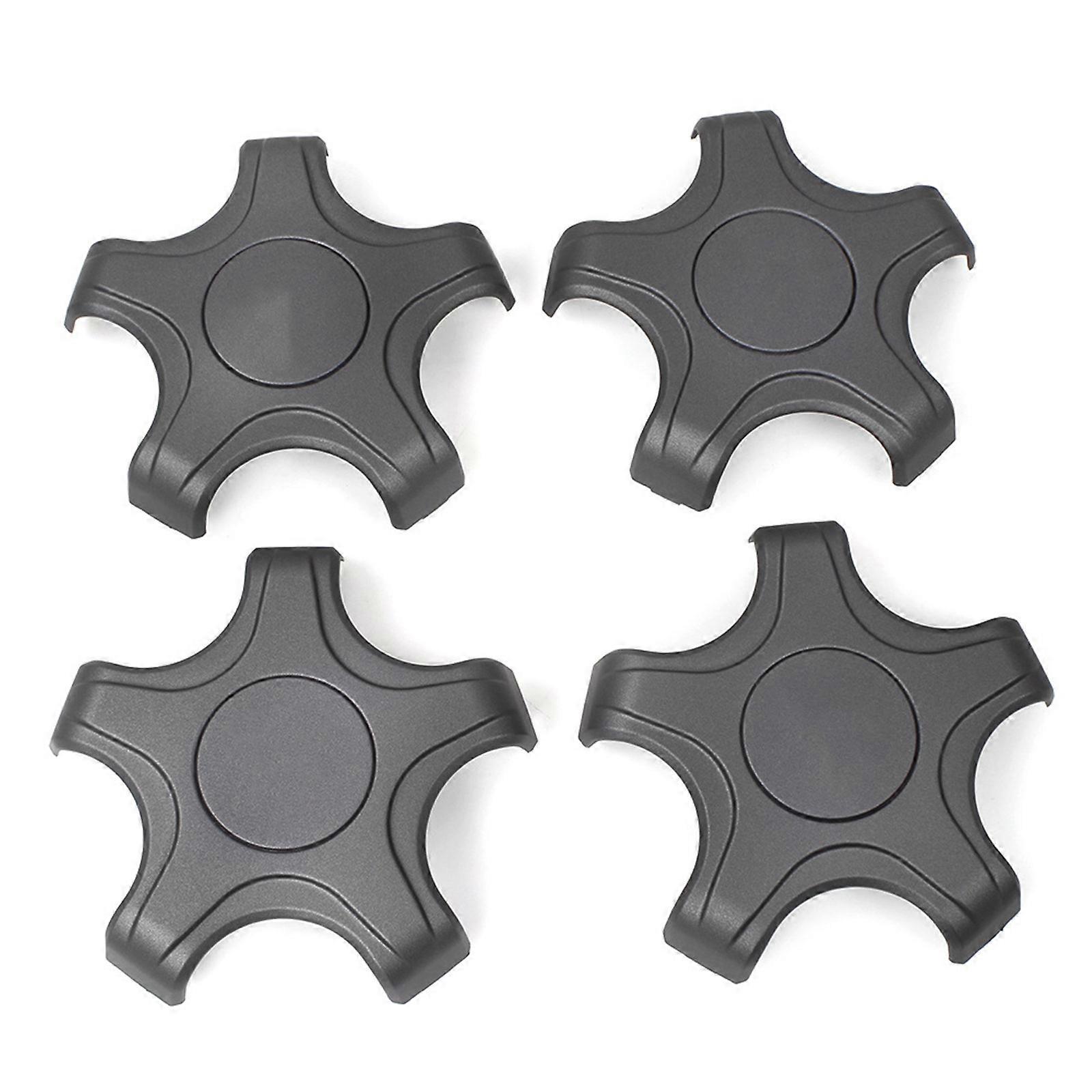 4pcs Wheel Center Caps Guard Anti Scratch Designs multiple Color Wheel Caps Protector Dustproof Cover Upgrades for Vehicle Matte grey