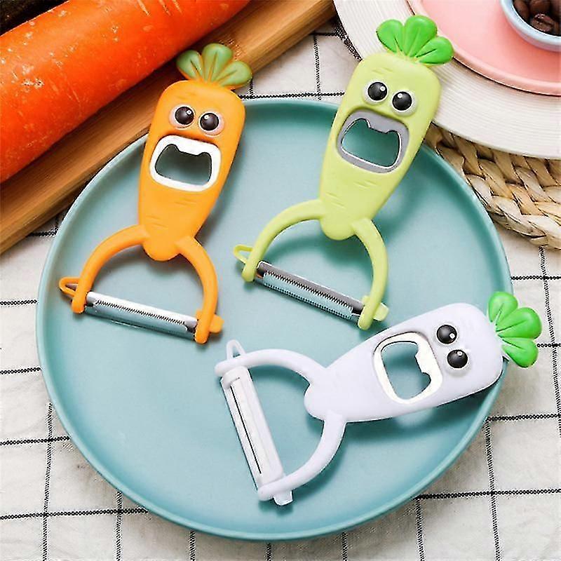 1PC Stainless Steel Peeler Vegetables Fruit Peeler Cutter Multi-function Bottle Opener
