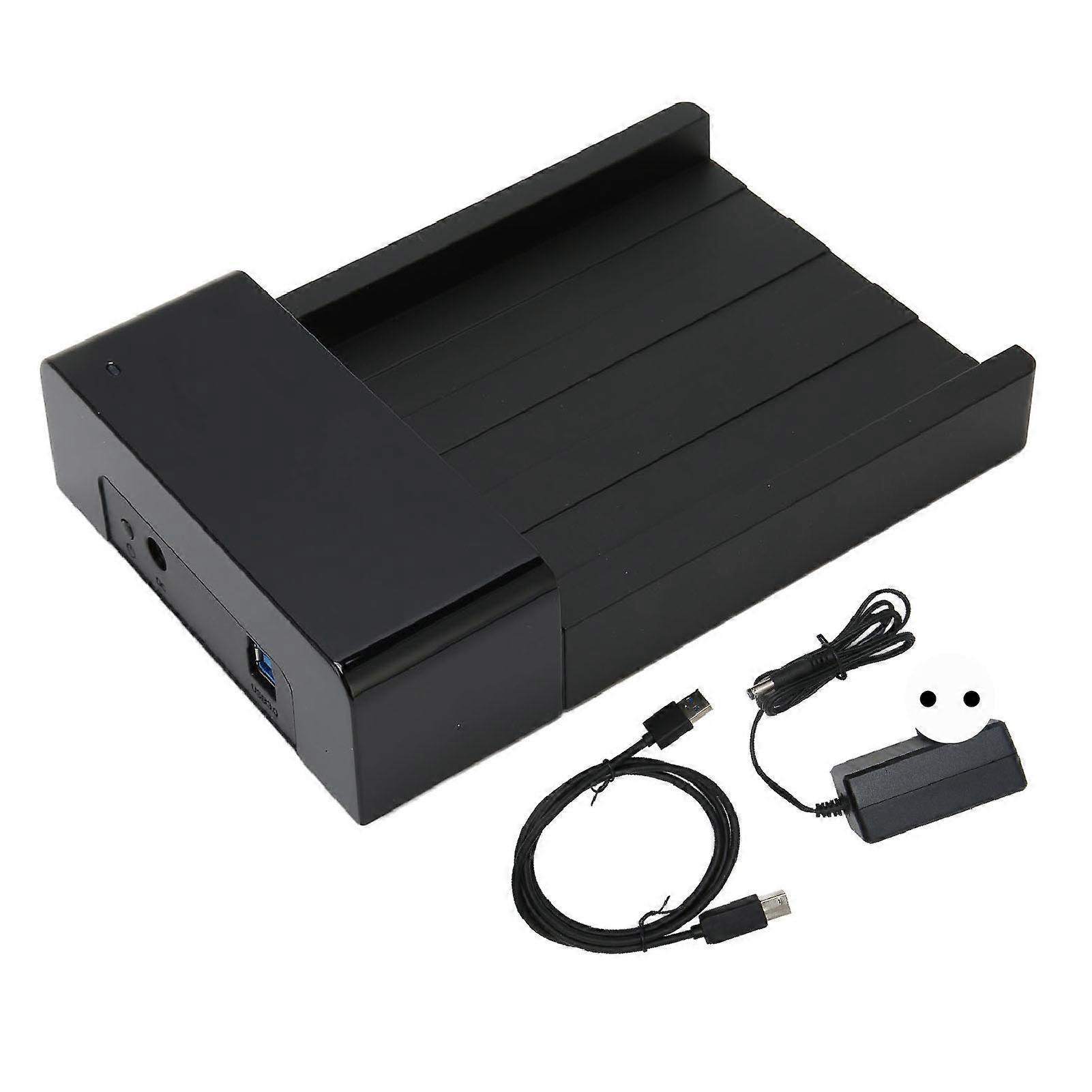 Lay Flat Docking Station USB3.0 to 5Gbps Plug and Play Drive Reader for 8TB 2.5/3.5in SATA HDD
